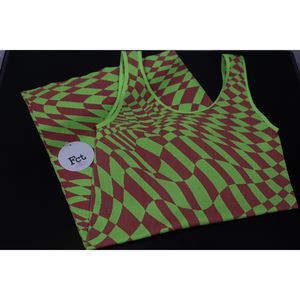 Women's S/M Neon Retro Funky Vintage Style Dress Stretch Body-Con Outfit